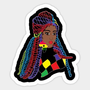 Natural Hair for Black Women Queen Twists 1 Sticker